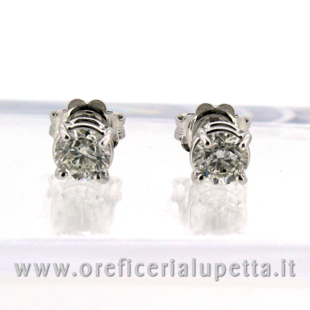 Orecchini Mini Creole A Cerniera NKlaus - Oro Bianco 333 (8 Carati), Diametro 10mm, Larghezza 1mm, Set Da Coppia