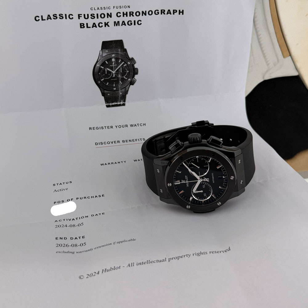 Hublot CLASSIC FUSION CHRONOGRAPH BLACK MAGIC 521.CM.1171.RX 14