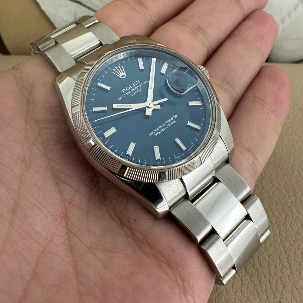 Rolex Date Blue Dial 115210 10