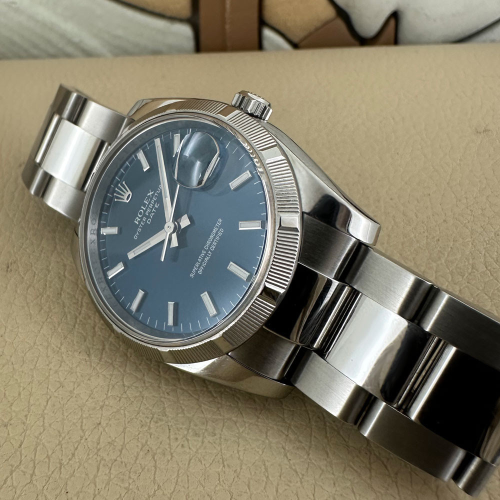 Rolex Date Blue Dial 115210 14