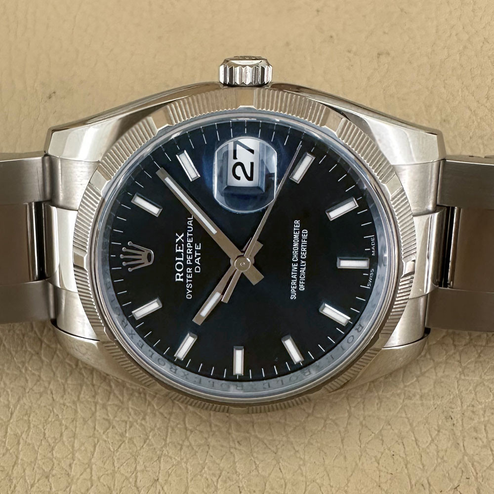 Rolex Date Blue Dial 115210 15