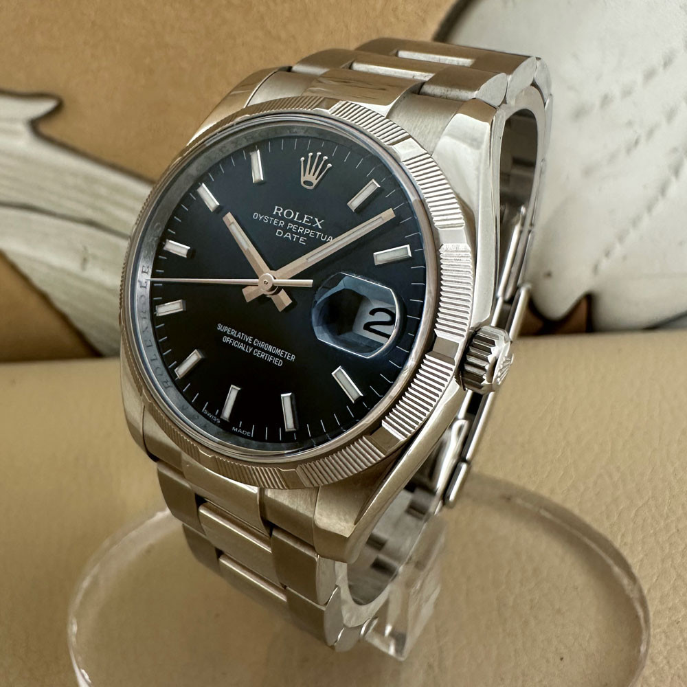 Rolex Date Blue Dial 115210 2