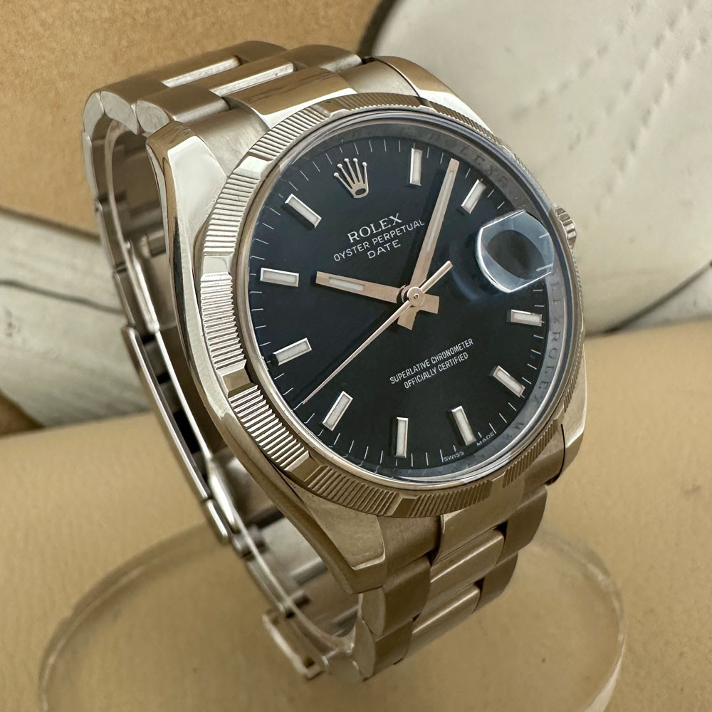 Rolex Date Blue Dial 115210 3