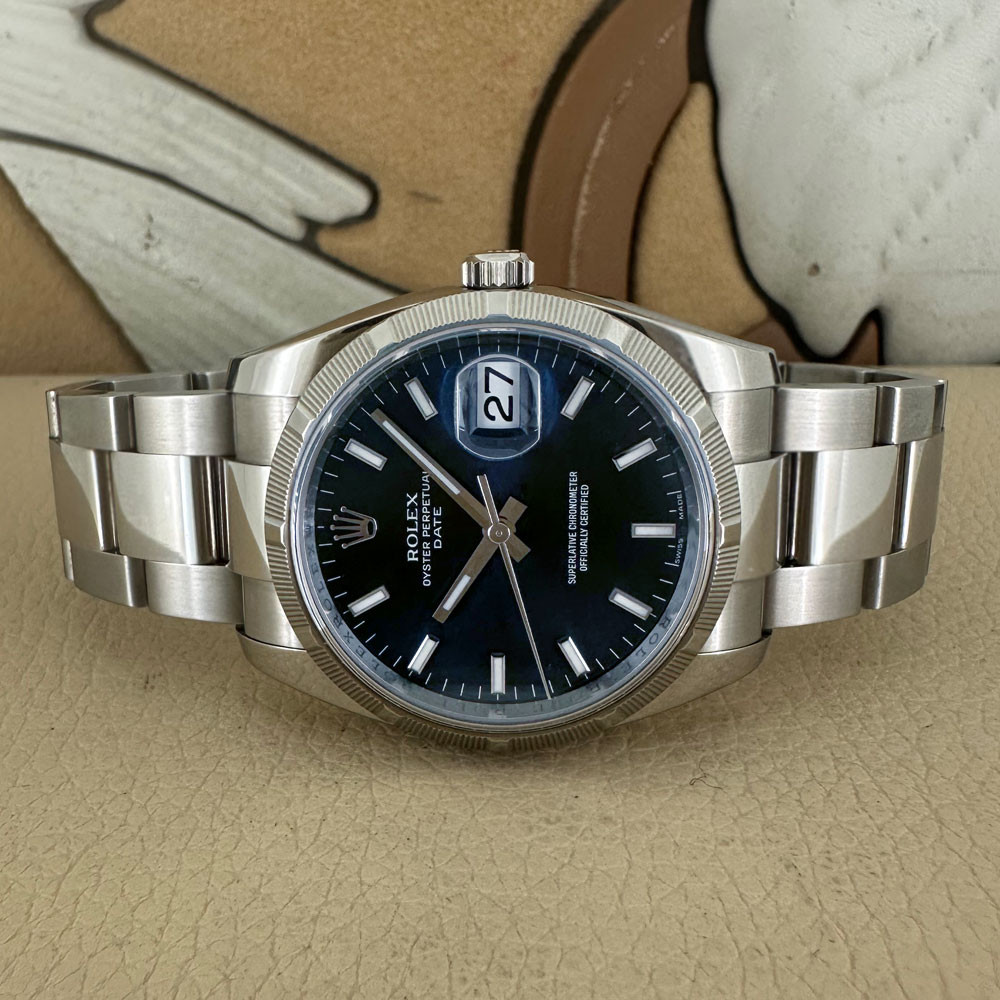 Rolex Date Blue Dial 115210 7