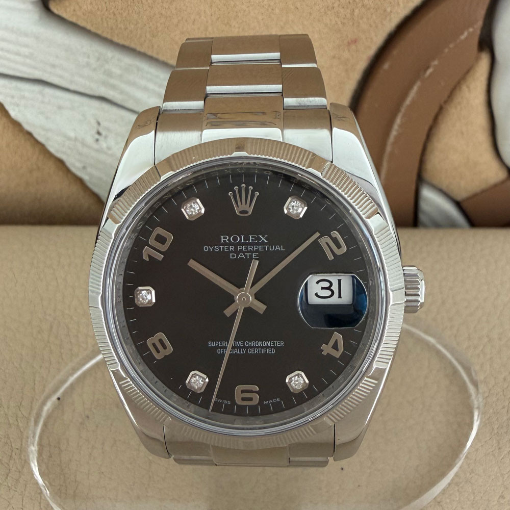 Rolex Date Diamond Dial 115210 0