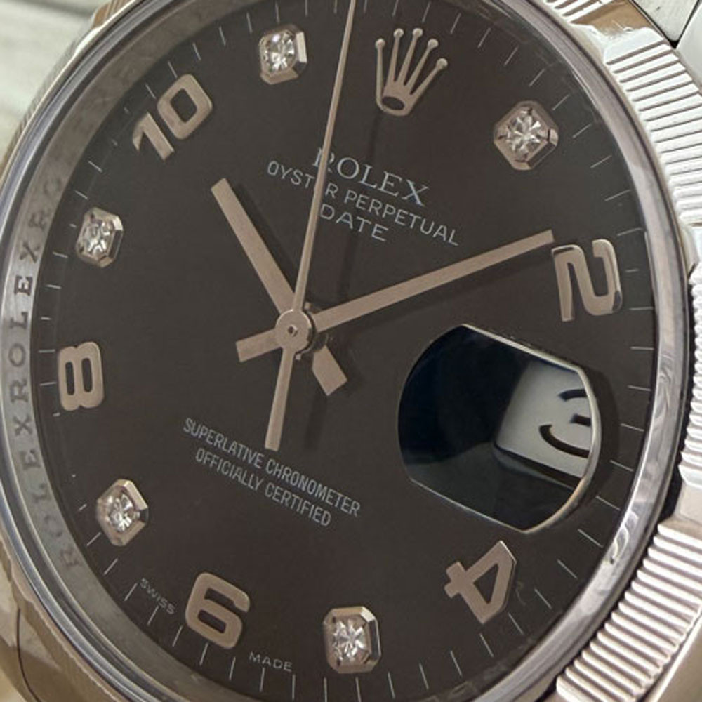 Rolex Date Diamond Dial 115210 5