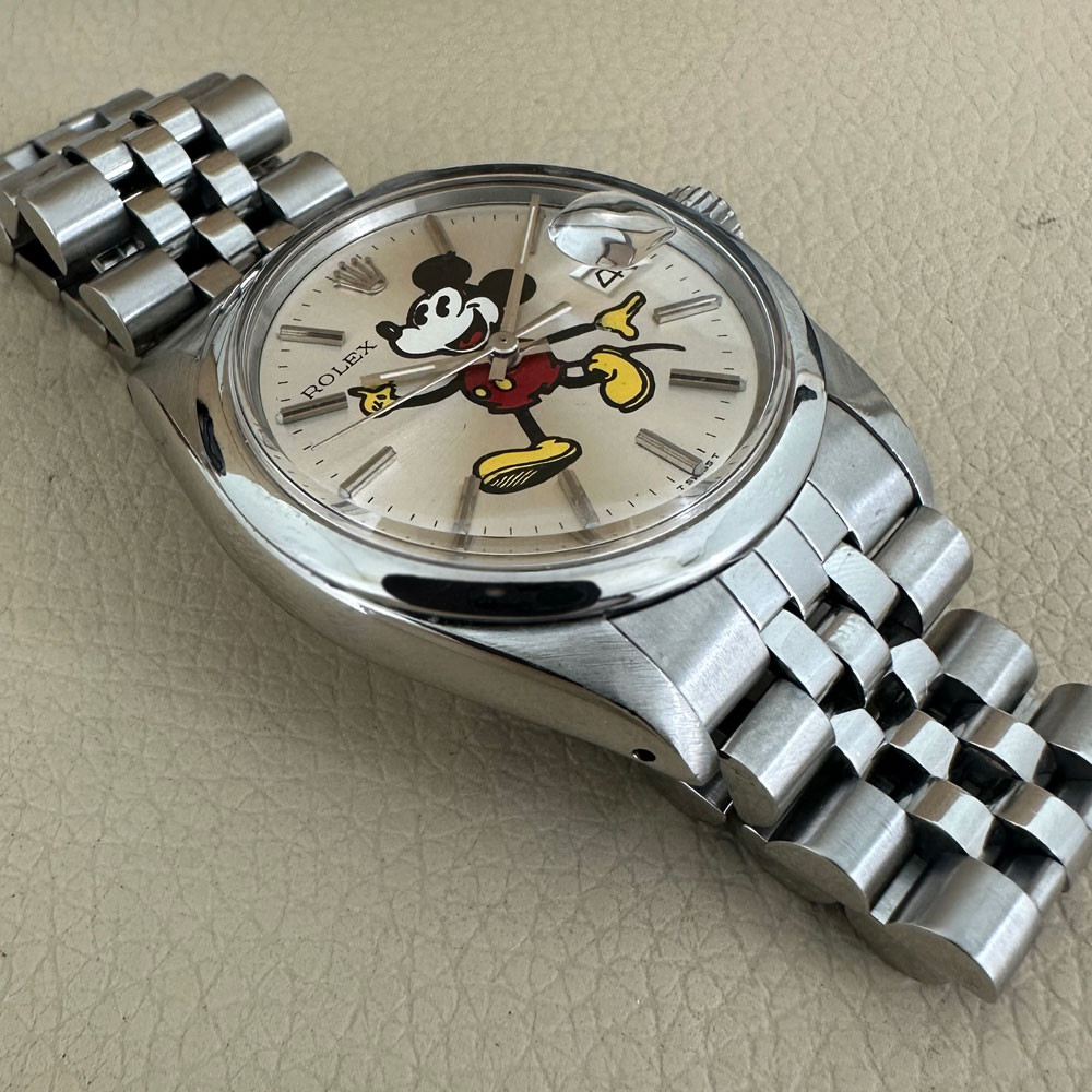 Rolex Date Quadrante Custom Aftermarket Mickey Mouse Topolino 1500 12