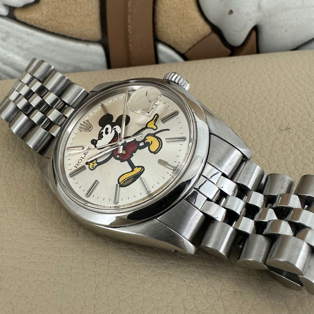 Rolex Date Quadrante Custom Aftermarket Mickey Mouse Topolino 1500 13