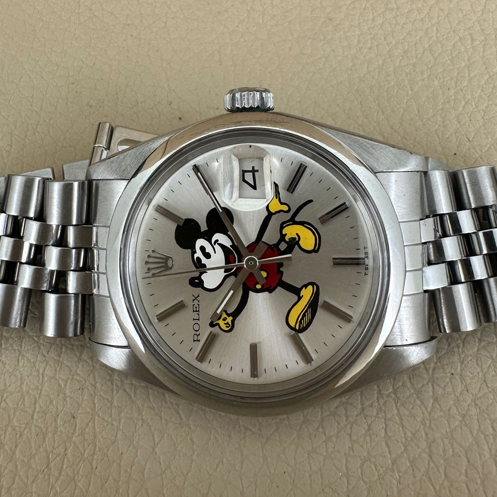Rolex Date Quadrante Custom Aftermarket Mickey Mouse Topolino 1500 14