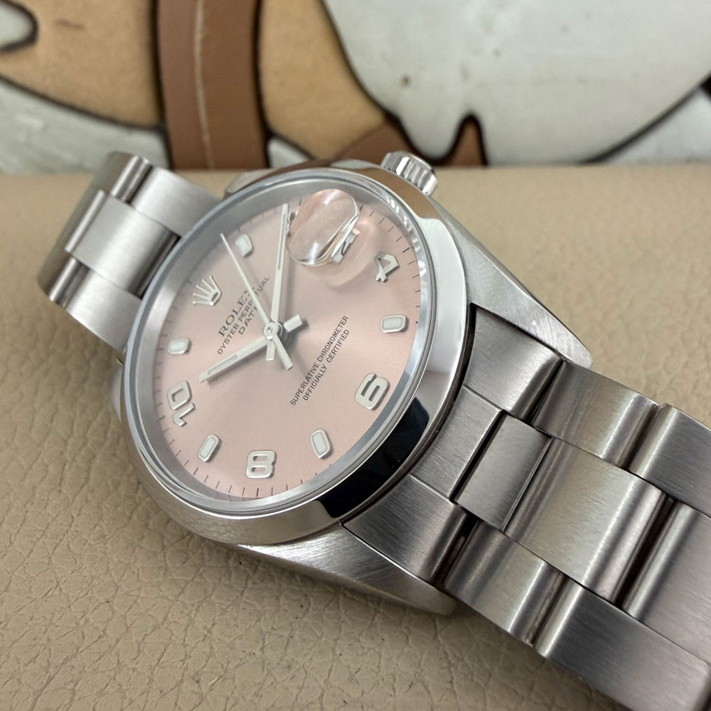 Rolex Date Salmon Dial 15200 14