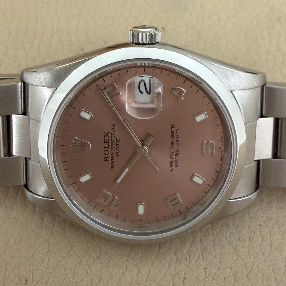 Rolex Date Salmon Dial 15200 15