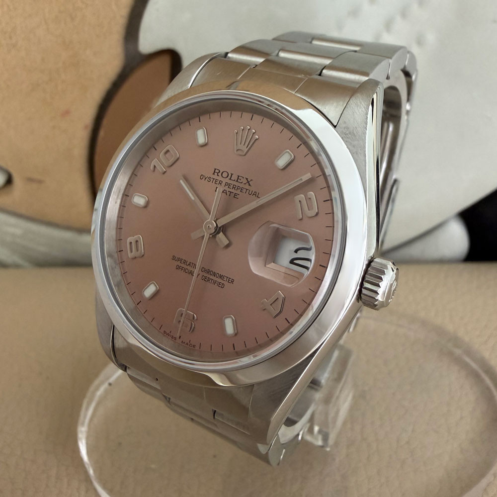 Rolex Date Salmon Dial 15200 2