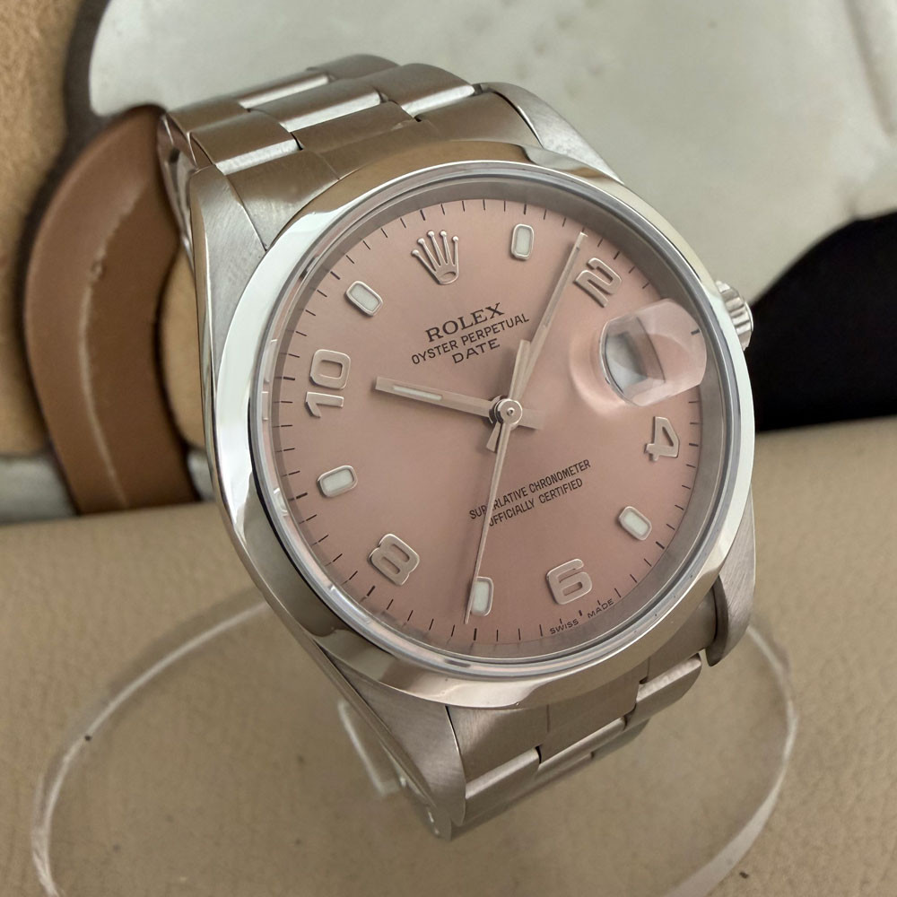 Rolex Date Salmon Dial 15200 3