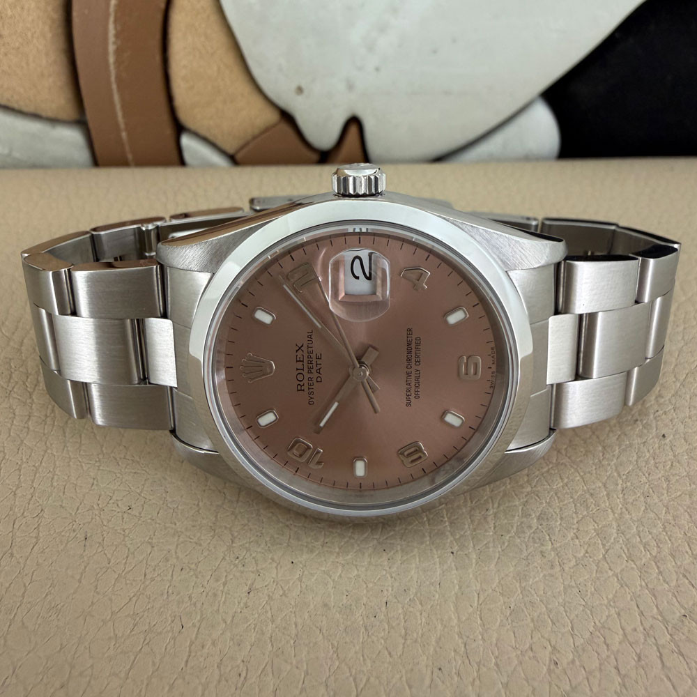Rolex Date Salmon Dial 15200 7