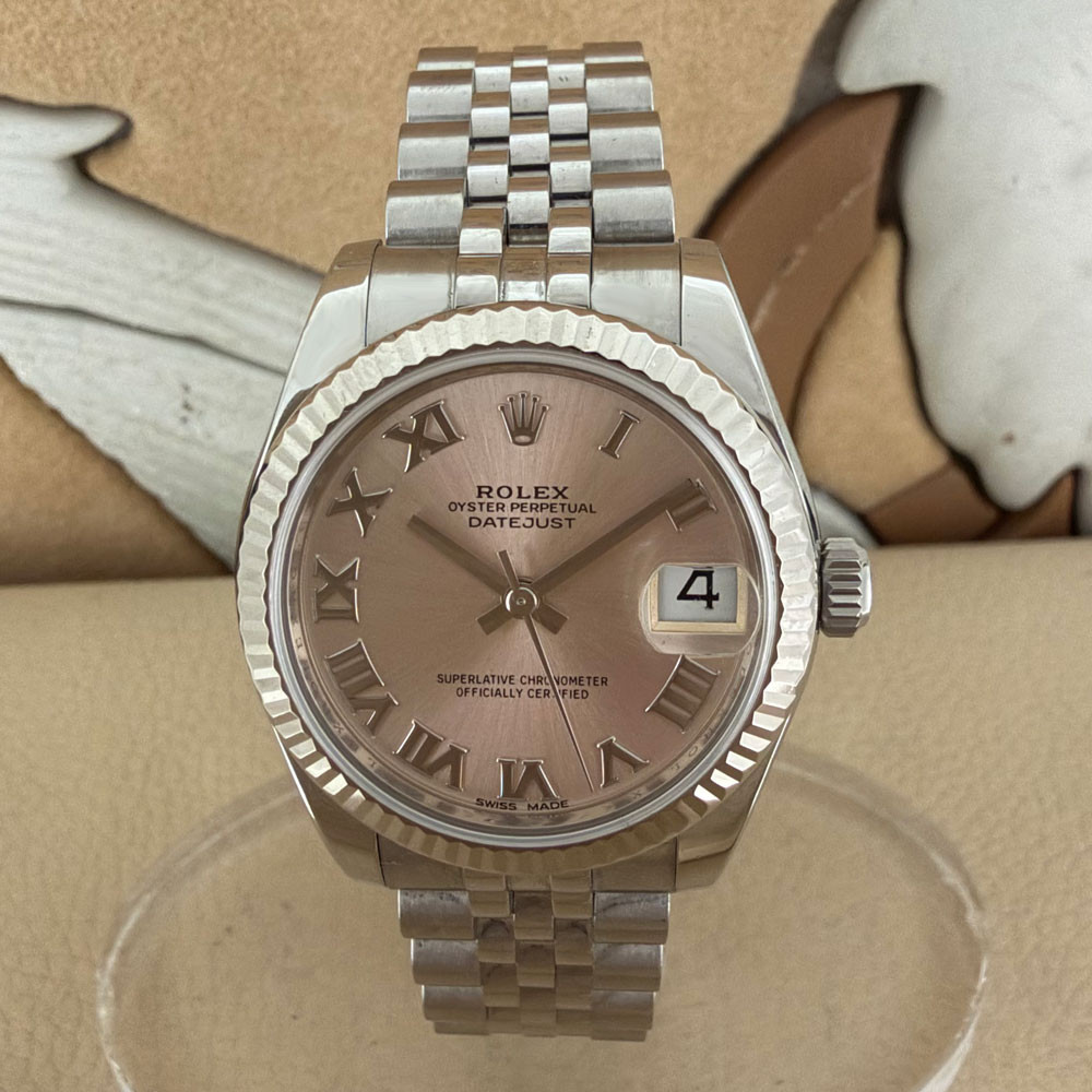 Rolex Datejust 31mm PINK ROMAN NUMERALS 178274 0