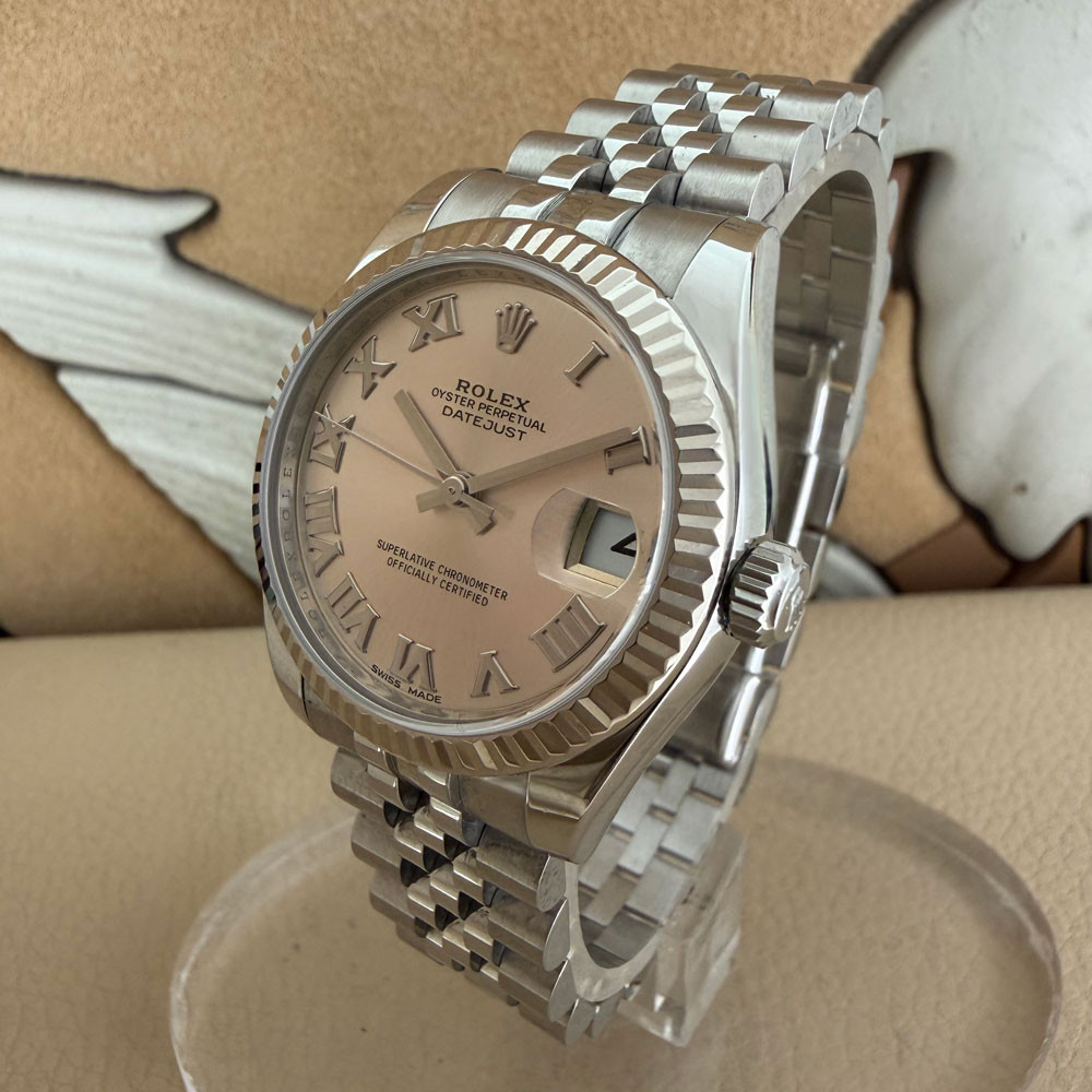 Rolex Datejust 31mm PINK ROMAN NUMERALS 178274 2