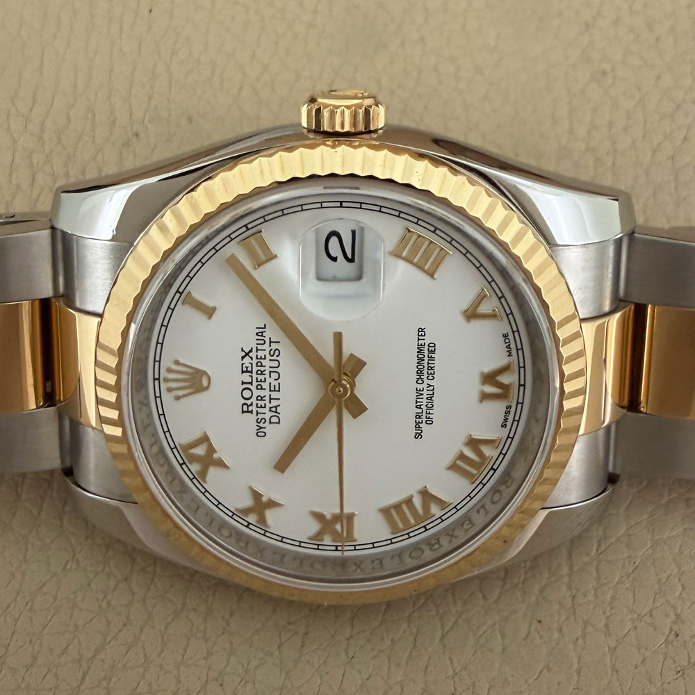 Rolex Datejust White Romans Dial 116233 15