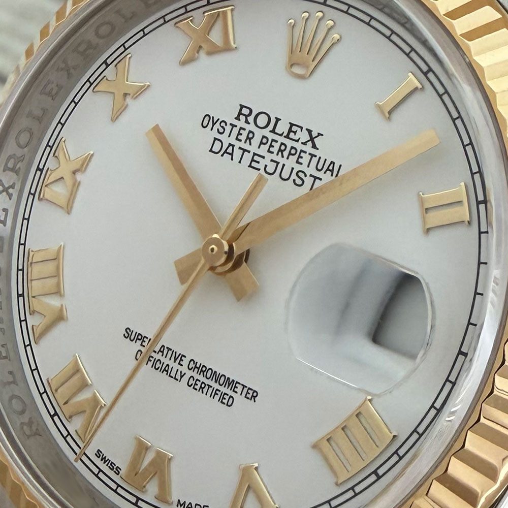 Rolex Datejust White Romans Dial 116233 2