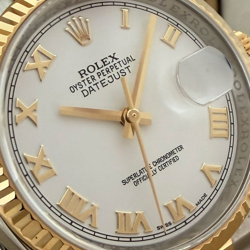 Rolex Datejust White Romans Dial 116233 3