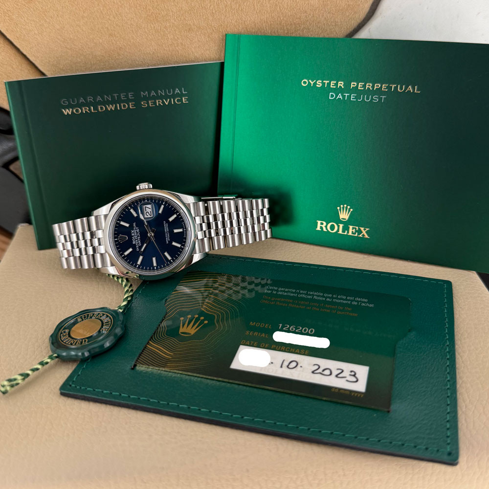 Rolex Datejust Blue 126200 1