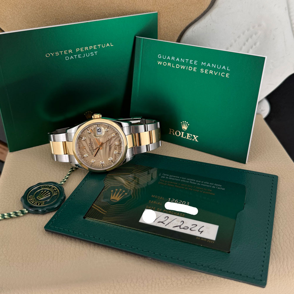 Rolex Datejust Palm Diamonds Dial 126203 1