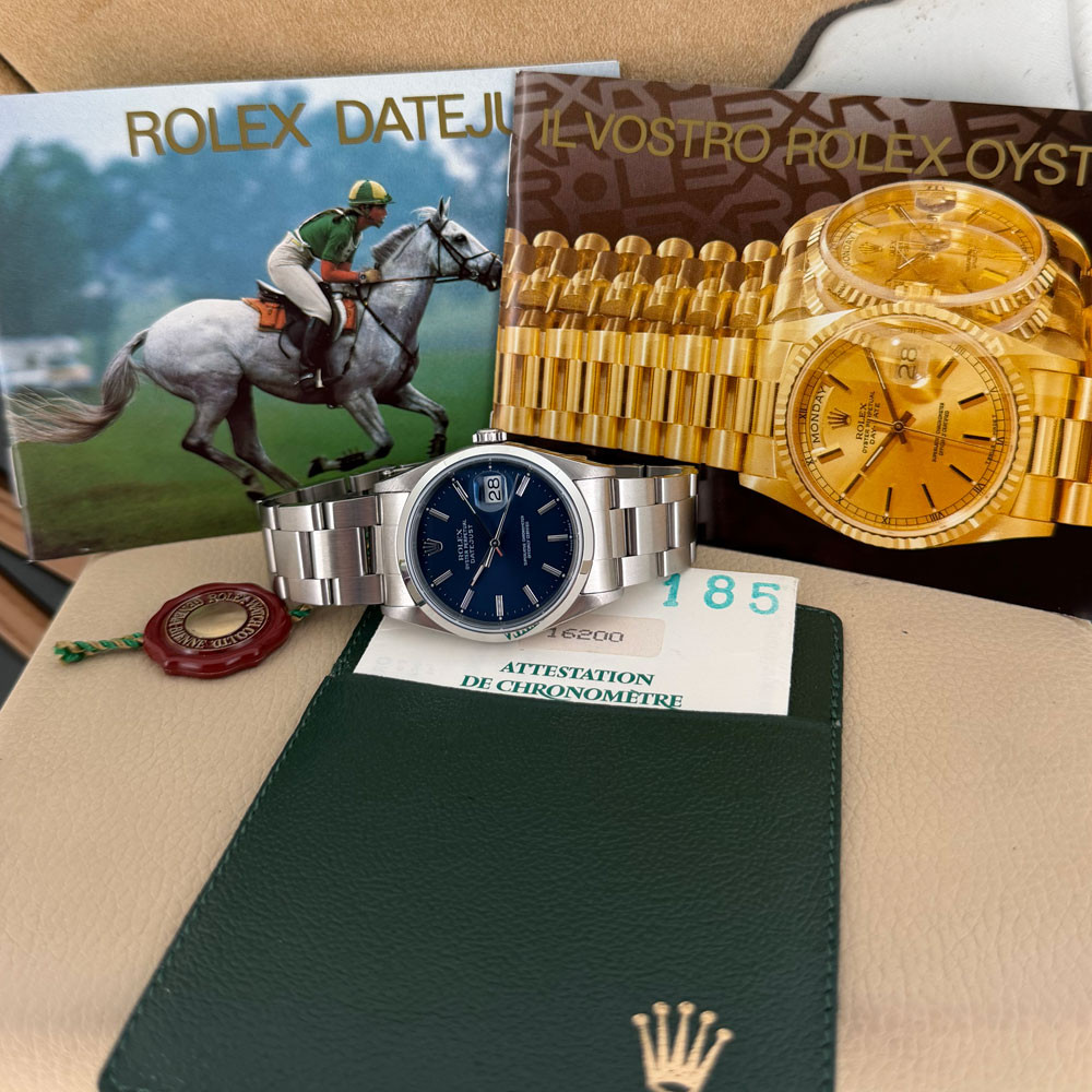 Rolex Datejust Blue 16200 1
