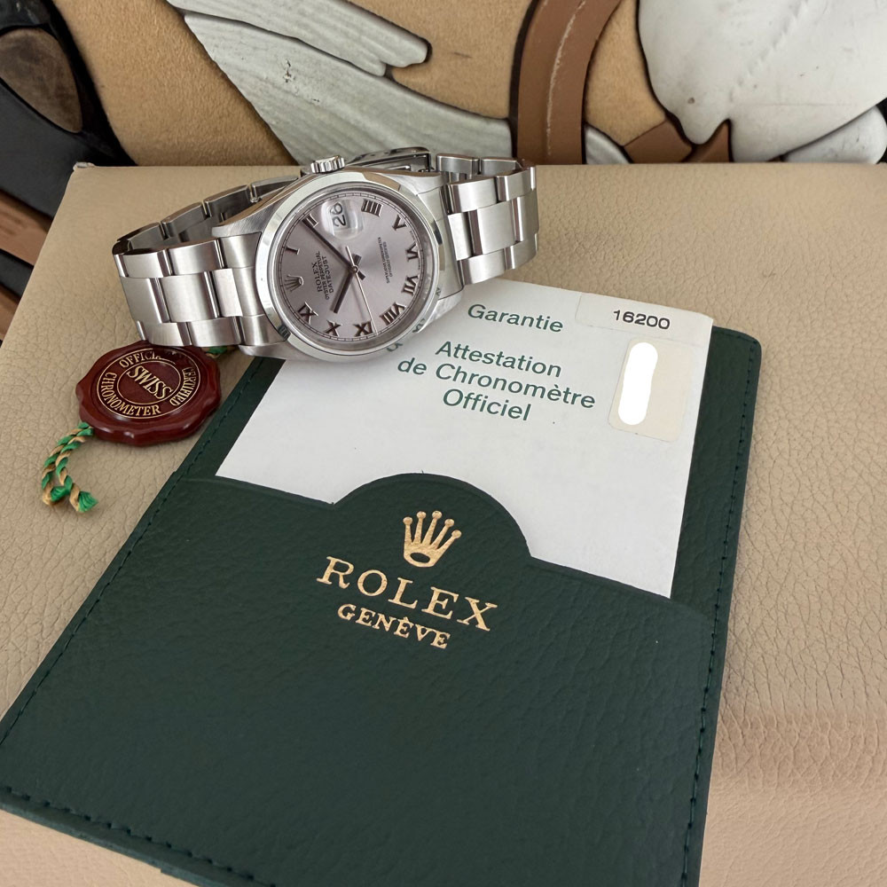 Rolex Datejust Silver Dial 16200 1