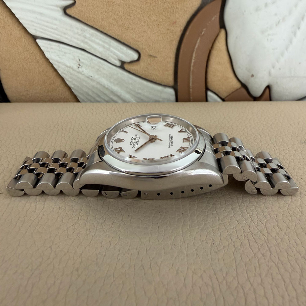 Rolex Datejust White Romans Dial 16200 11