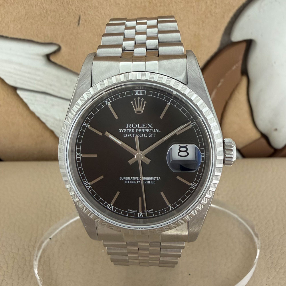 Rolex Datejust Black Dial 16220 0