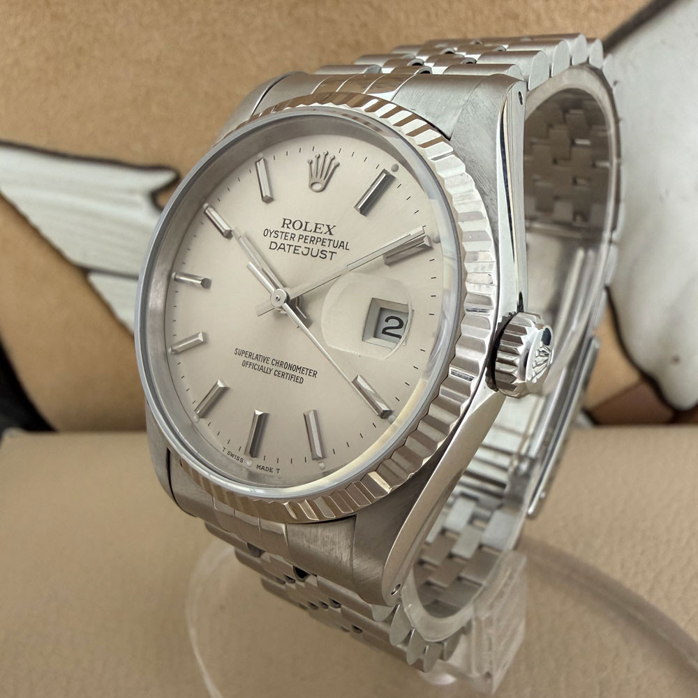 Rolex Datejust Silver Dial 16234 1