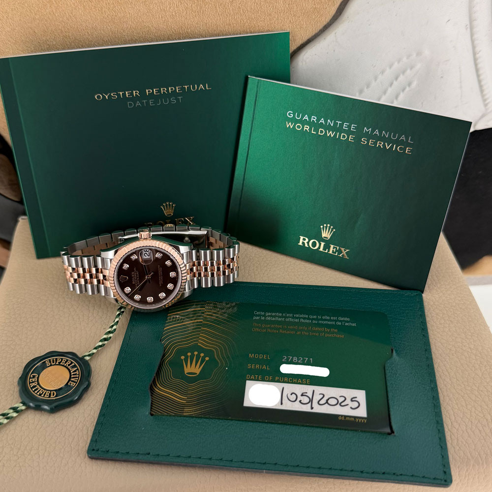 Rolex Datejust Chocolate Diamonds 278271 1