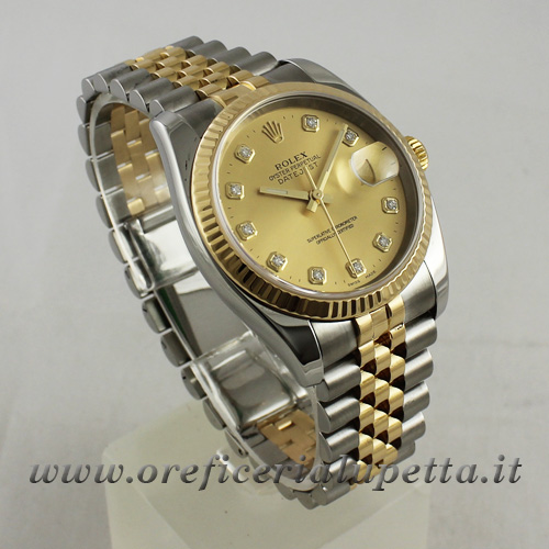 Rolex Datejust Quadrante con brillanti Diamond Dial 116233