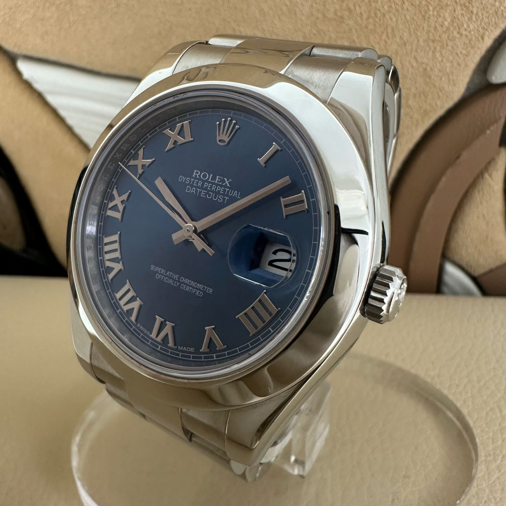 Rolex 116300 blue roman cheap