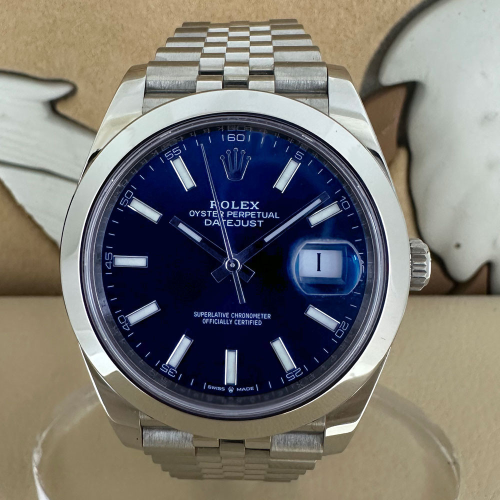 Rolex datejust 41 quadrante blu deals