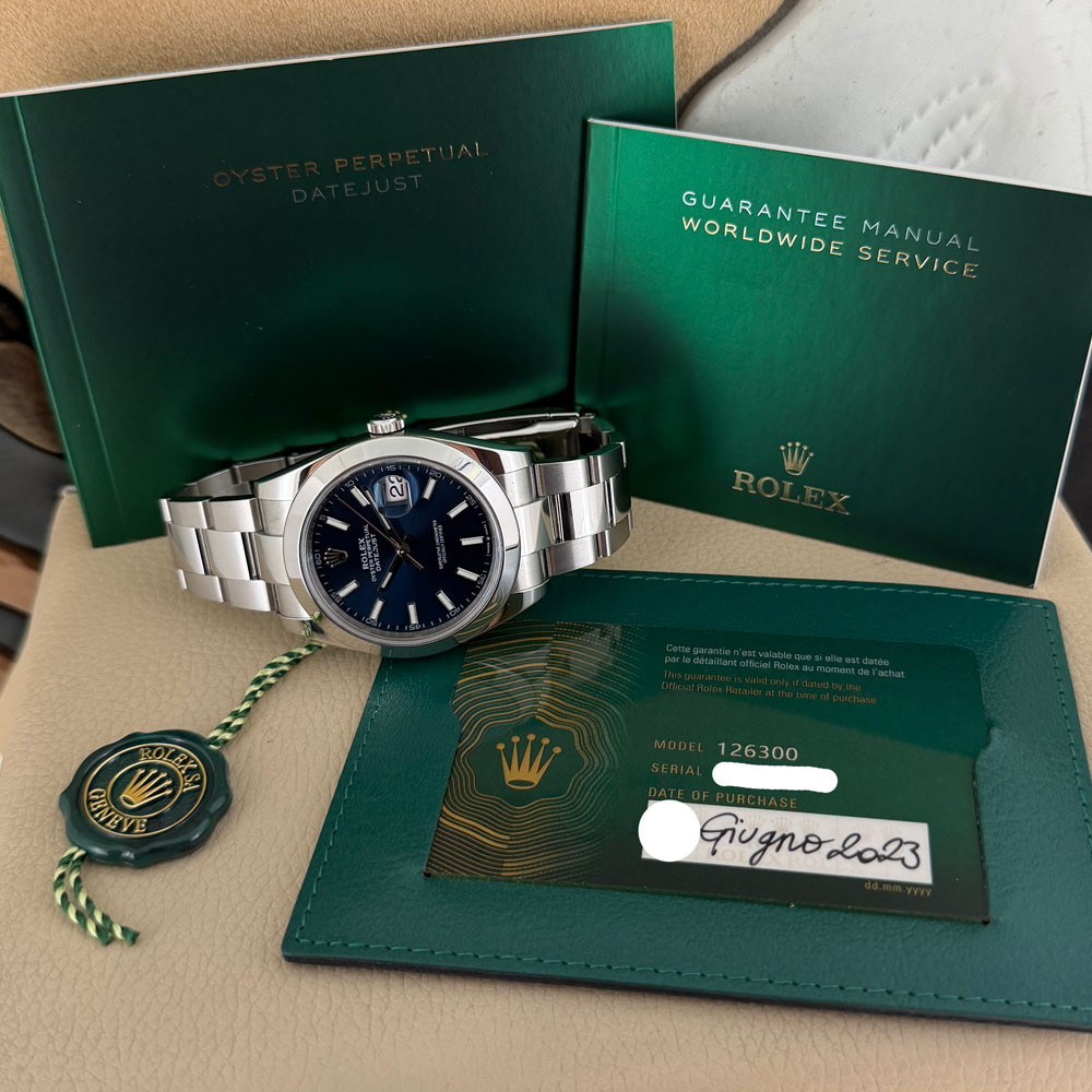 Rolex Datejust II Blue 126300 1