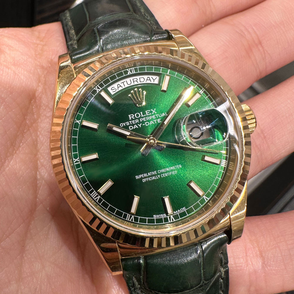 Rolex Day-Date Green Dial 118138 16