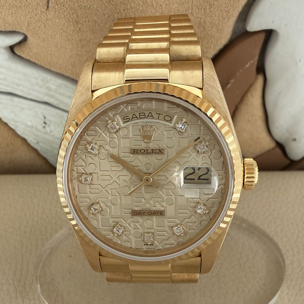Rolex Day-Date Diamonds Computer Dial 18038 0