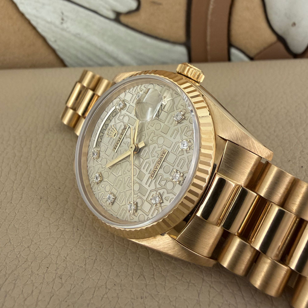 Rolex Day-Date Diamonds Computer Dial 18038 14