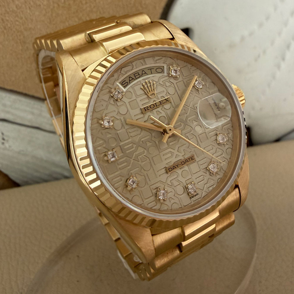 Rolex Day-Date Diamonds Computer Dial 18038 2