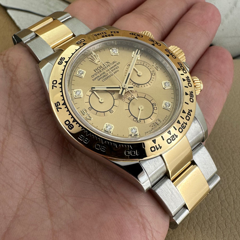 Rolex Daytona Champagne 8 Diamonds Dial 116503 10