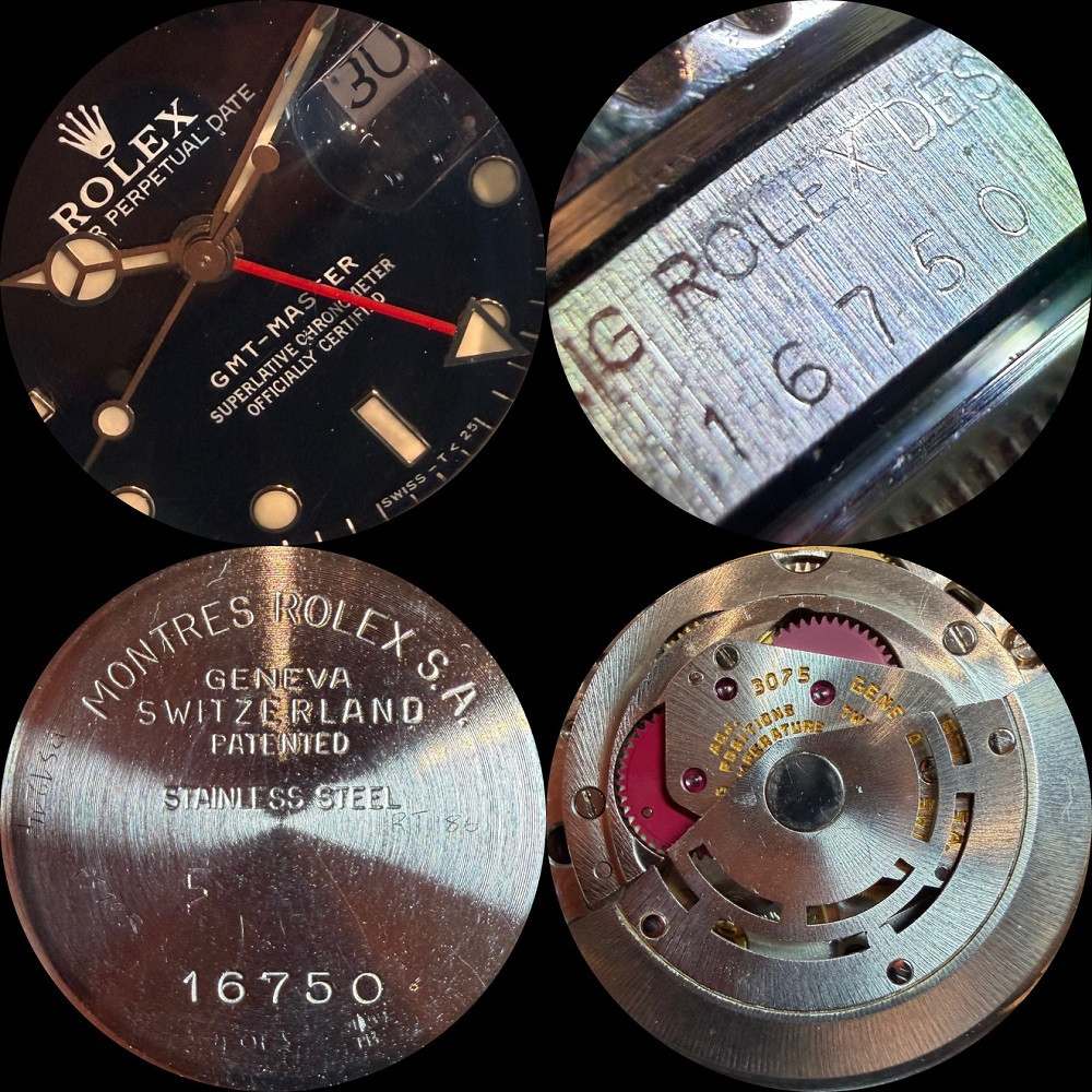 Rolex GMT-Master Service Dial 16750 1
