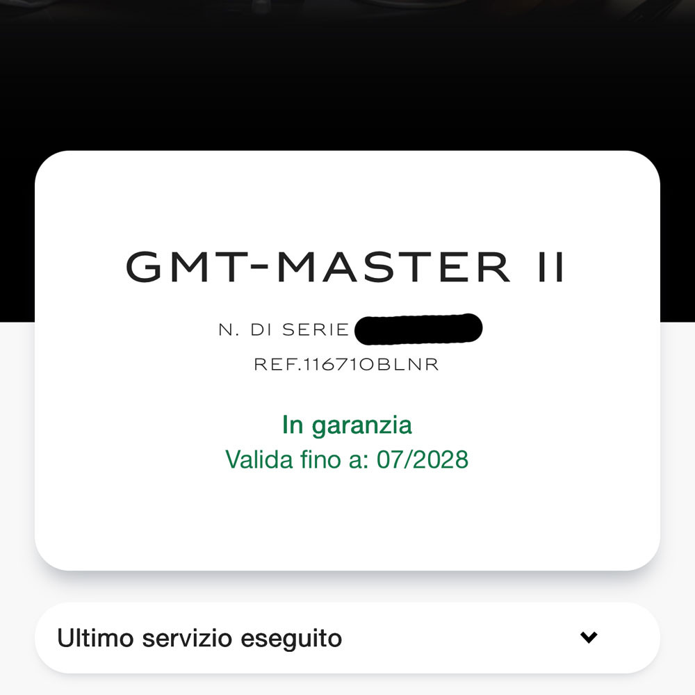 Rolex GMT-Master II Service June 2026 116710BLNR 2