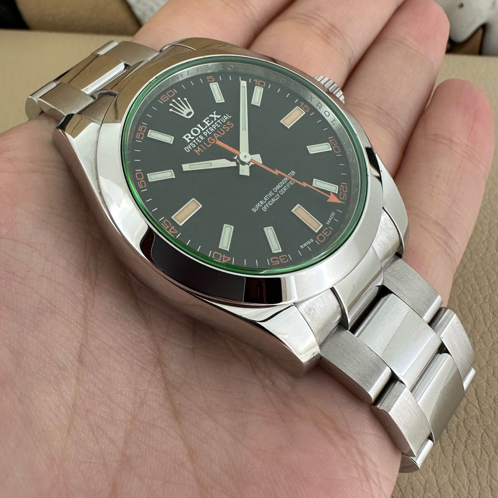 Rolex Milgauss Vetro Verde 116400GV 11