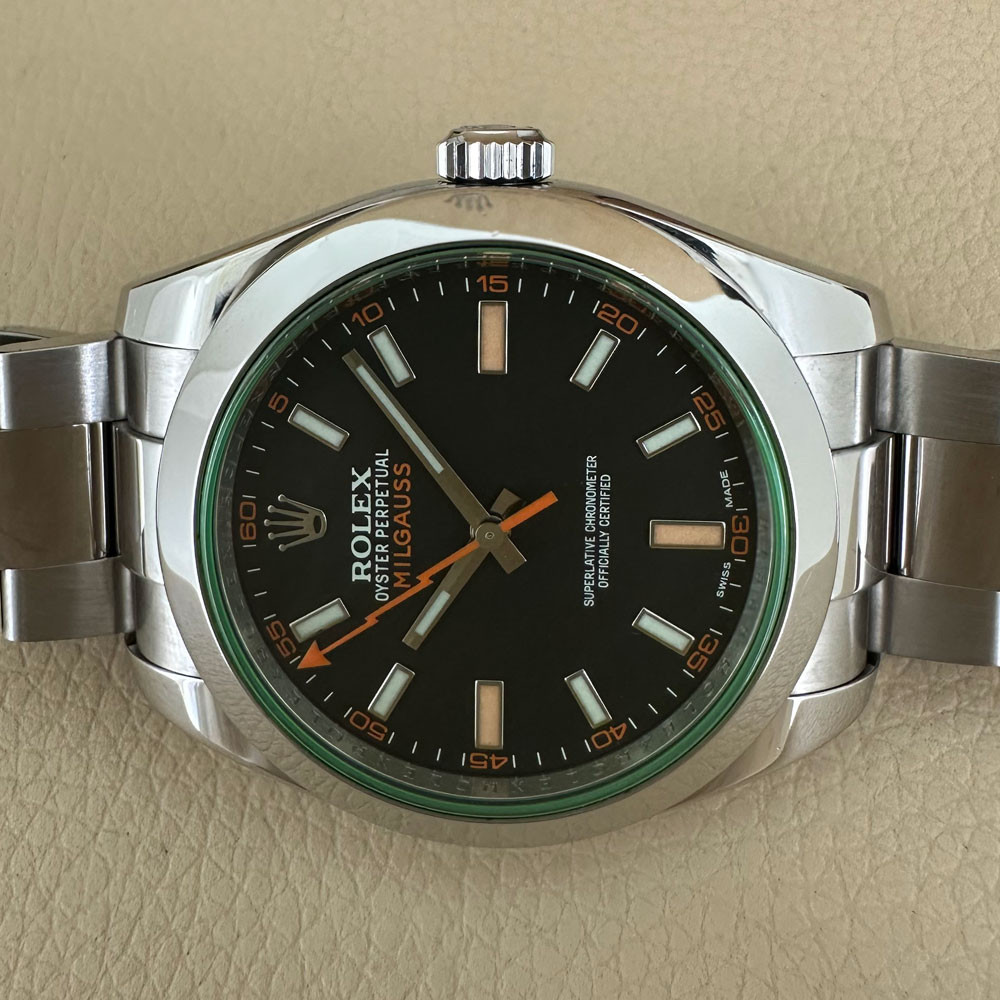 Rolex Milgauss Vetro Verde 116400GV 15