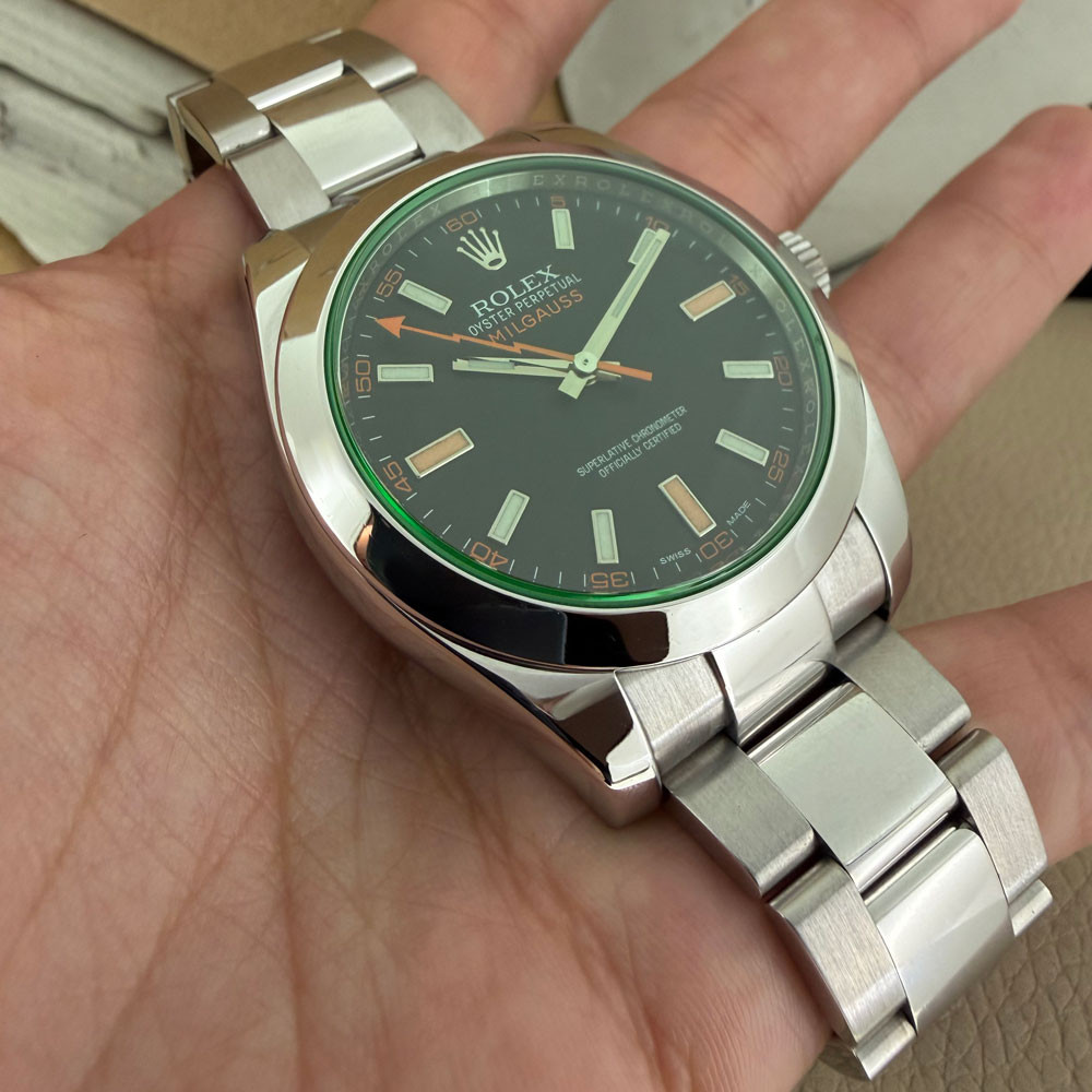 Rolex Milgauss Vetro Verde 116400GV 10