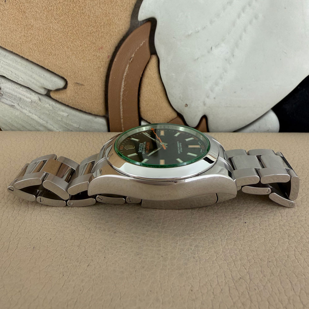 Rolex Milgauss Vetro Verde 116400GV 12