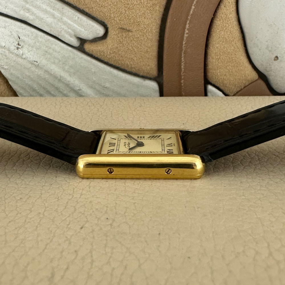Cartier Must Tank Lady Vermeil 1613 10