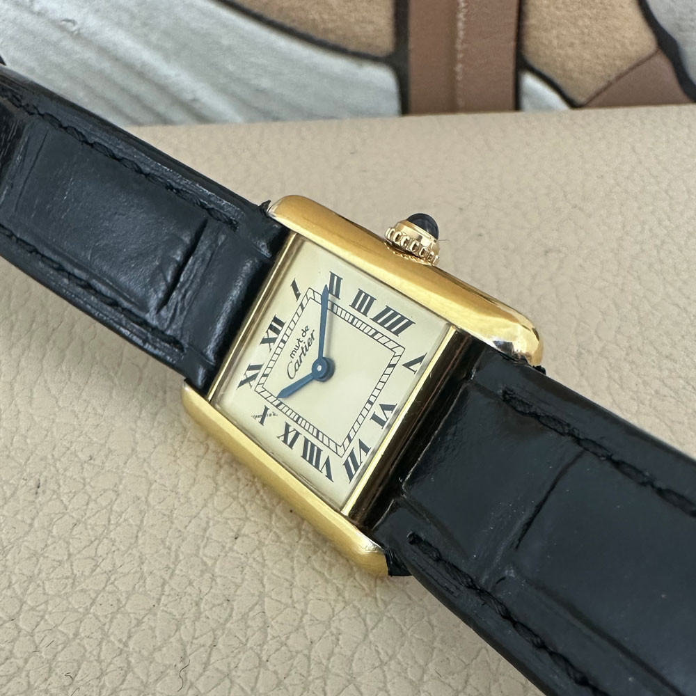 Cartier Must Tank Lady Vermeil 1613 12