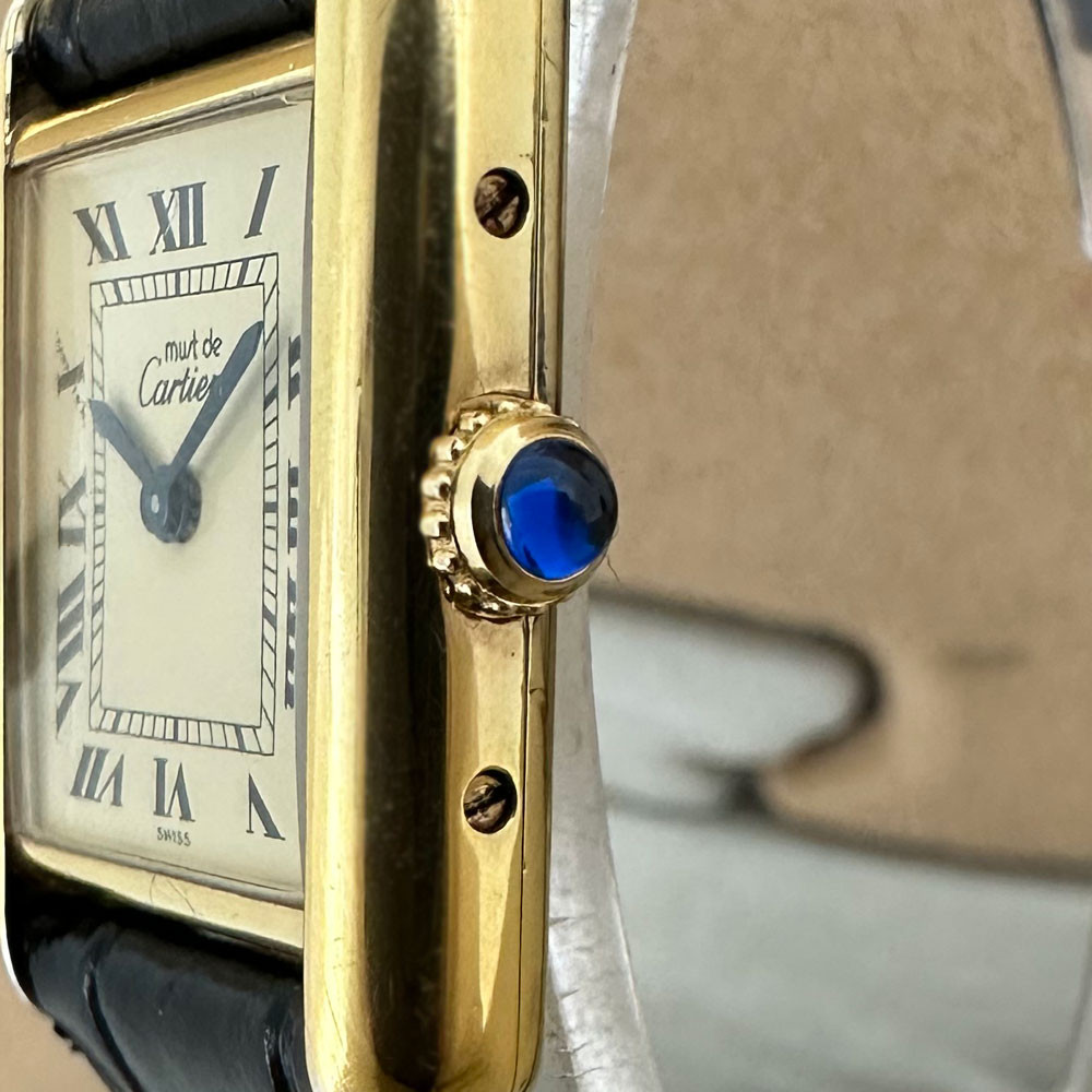 Cartier Must Tank Lady Vermeil 1613 3