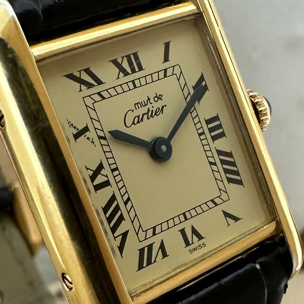 Cartier Must Tank Lady Vermeil 1613 5